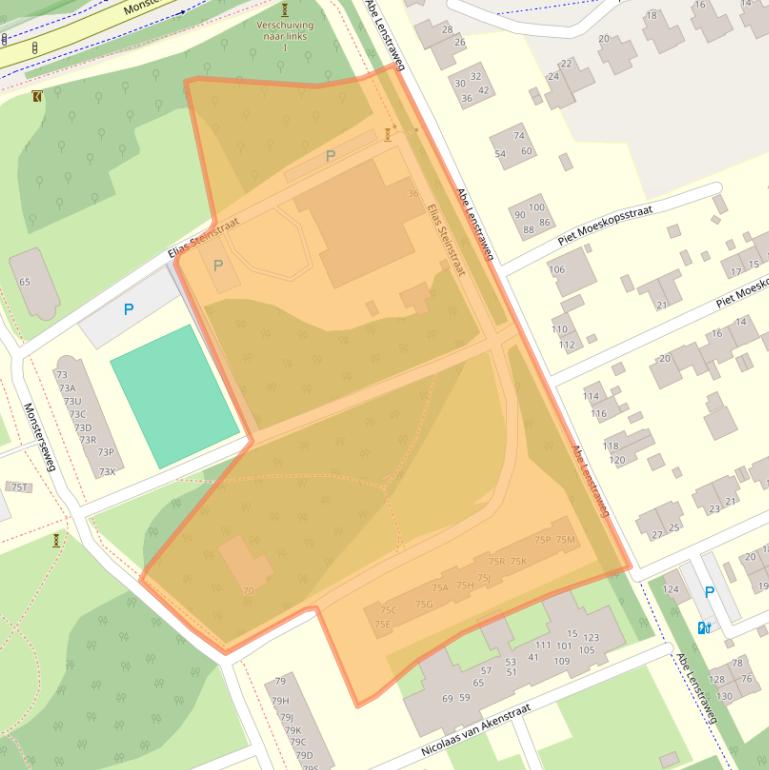 Kaart van postcodegebied 2553RW.