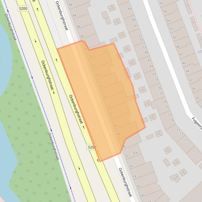 Kaart van postcodegebied 2553SC.