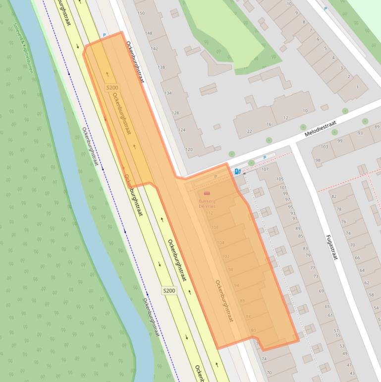 Kaart van postcodegebied 2553SE.