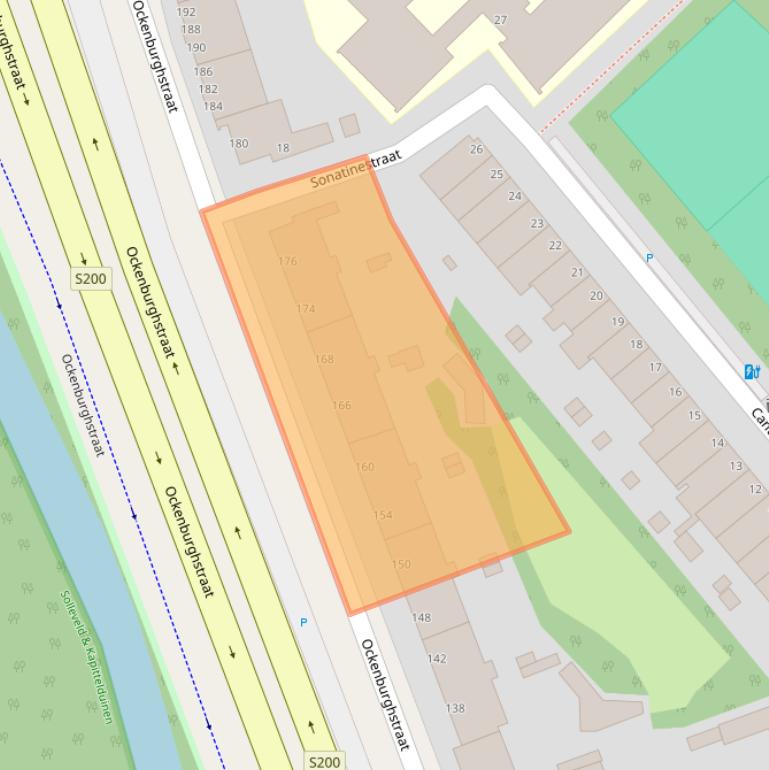 Kaart van postcodegebied 2553SH.