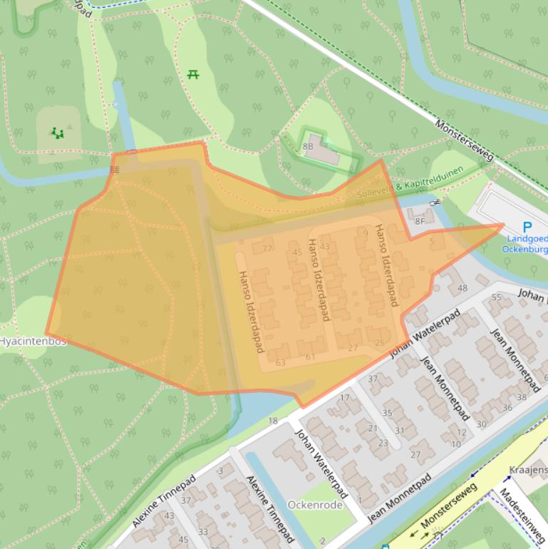 Kaart van postcodegebied 2553TJ.