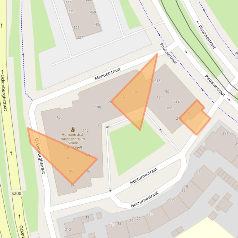 Kaart van postcodegebied 2553TL.