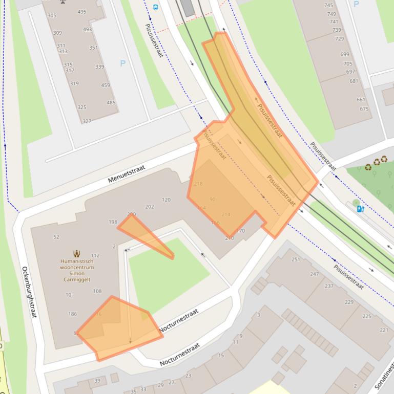 Kaart van postcodegebied 2553TM.