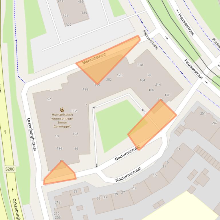 Kaart van postcodegebied 2553TP.