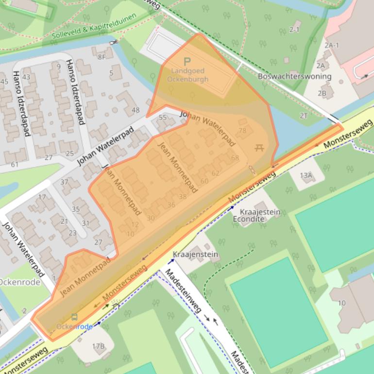 Kaart van postcodegebied 2553TW.