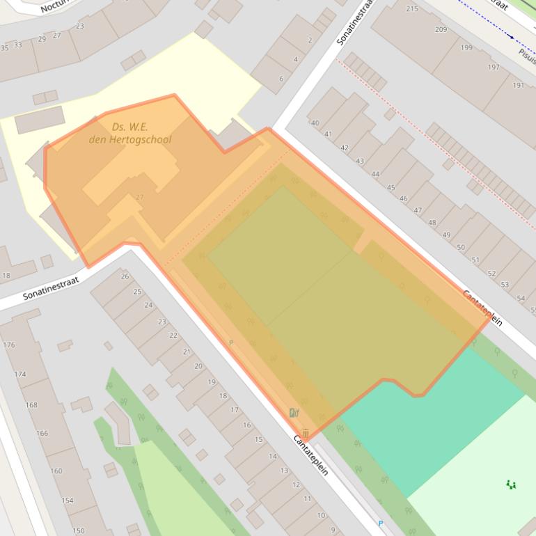 Kaart van postcodegebied 2553VD.
