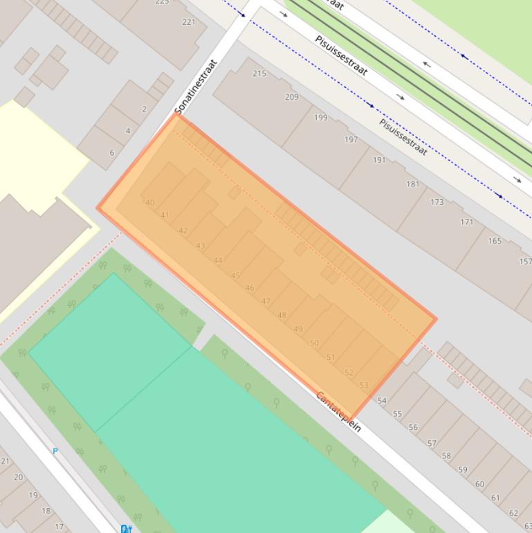 Kaart van postcodegebied 2553VE.