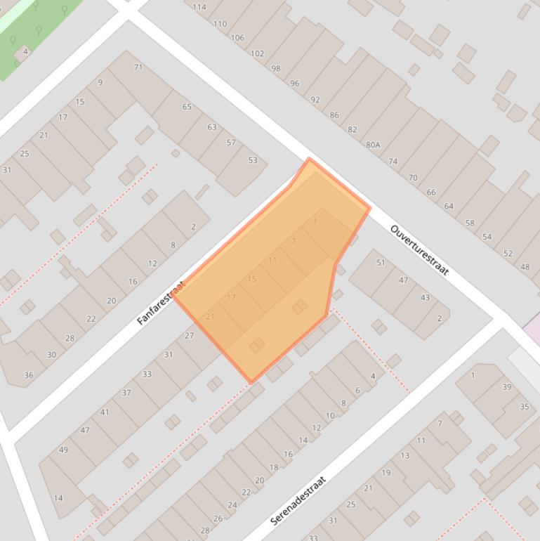 Kaart van postcodegebied 2553VT.