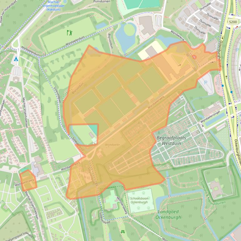 Kaart van postcodegebied 2554BZ.