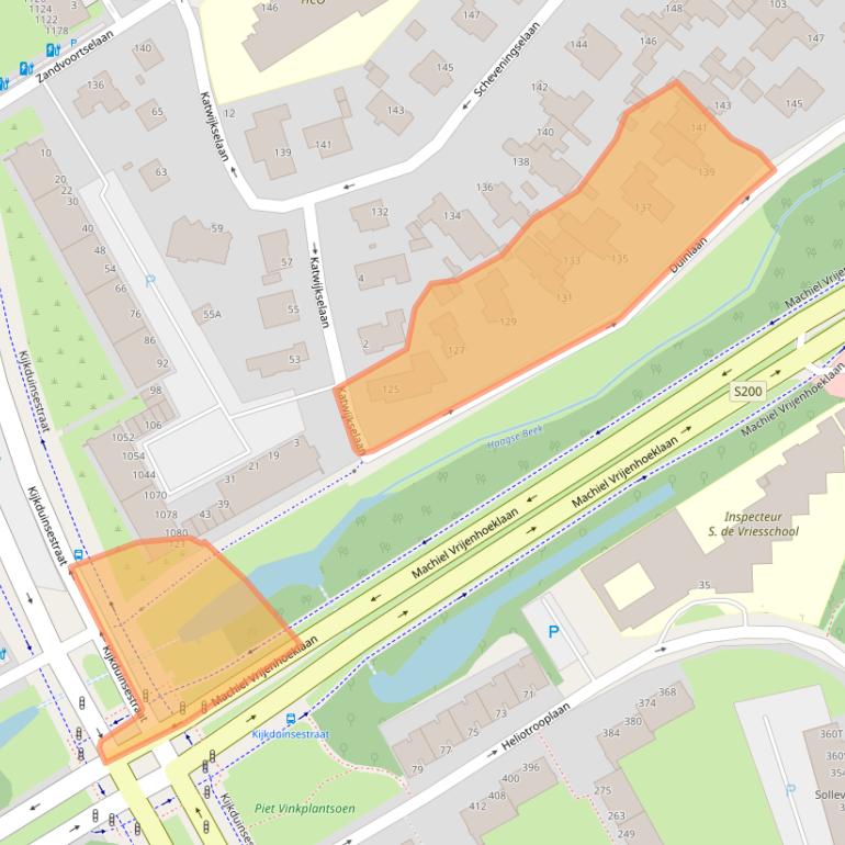 Kaart van postcodegebied 2554ES.