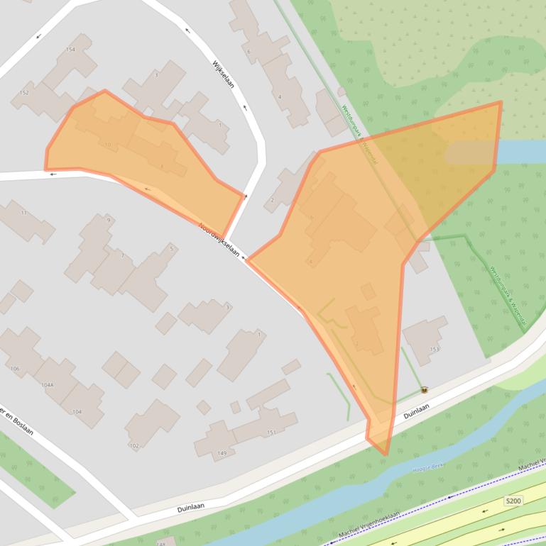 Kaart van postcodegebied 2554GC.