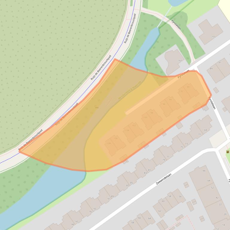 Kaart van postcodegebied 2554HH.