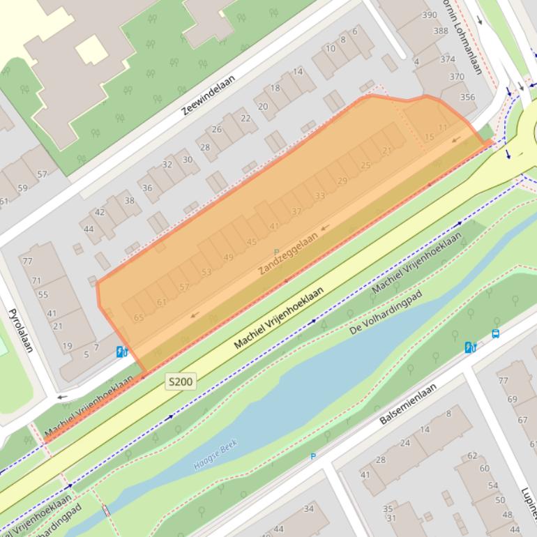 Kaart van postcodegebied 2554HK.