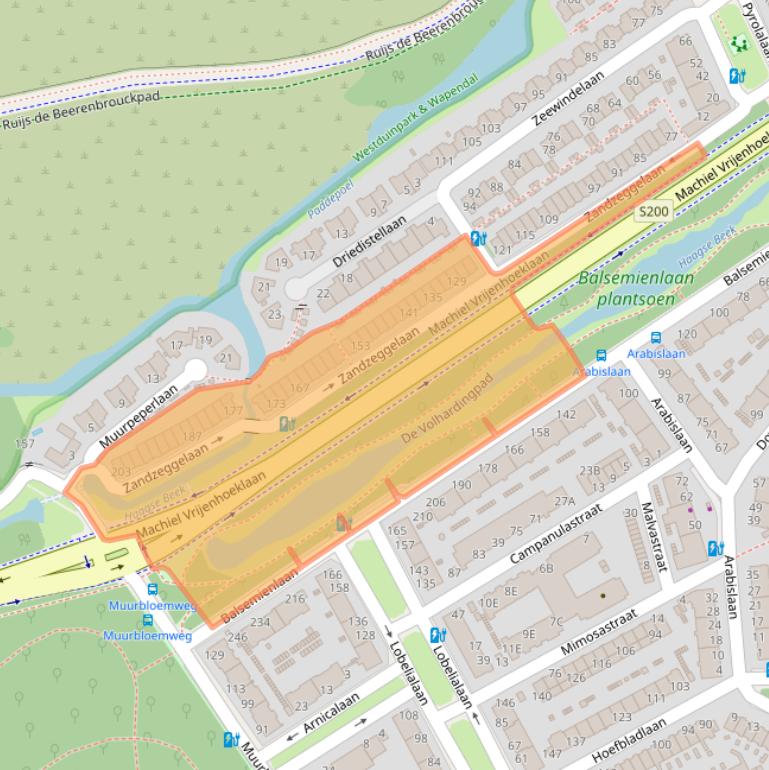 Kaart van postcodegebied 2554HM.