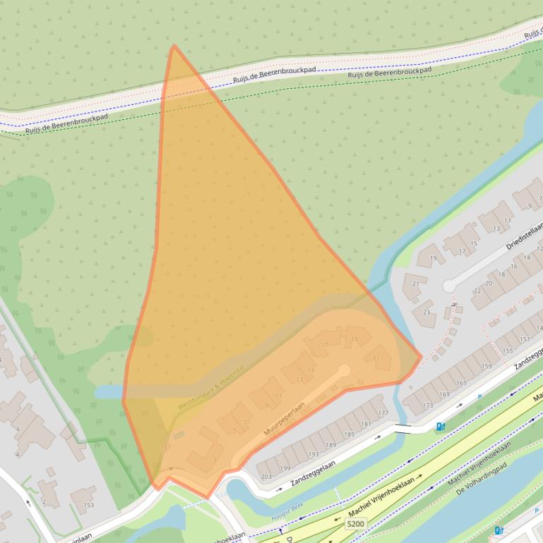 Kaart van postcodegebied 2554HP.