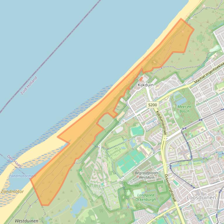 Kaart van postcodegebied 2554ZZ.