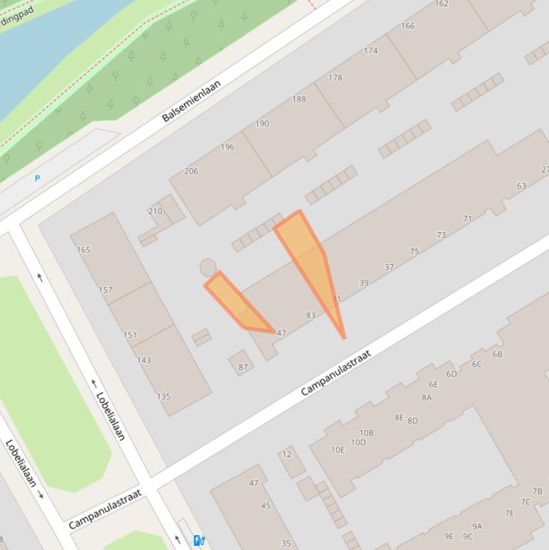 Kaart van postcodegebied 2555DB.