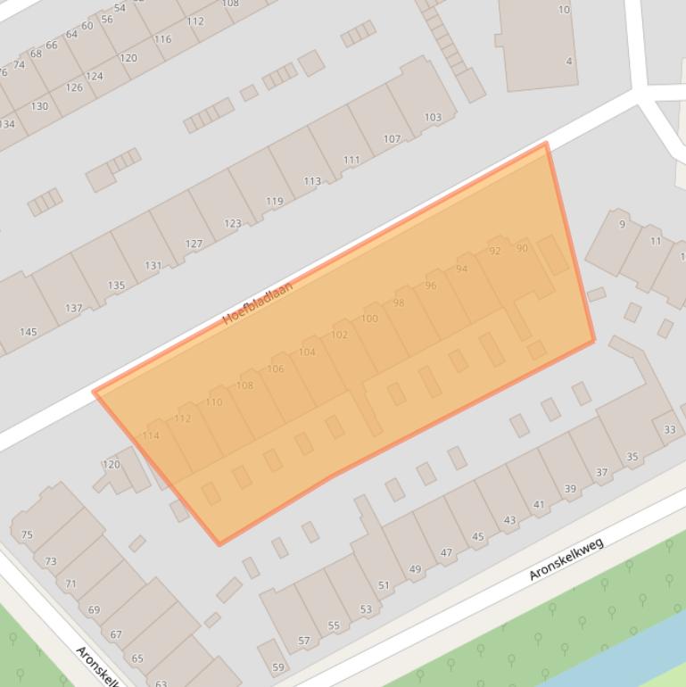 Kaart van postcodegebied 2555EJ.