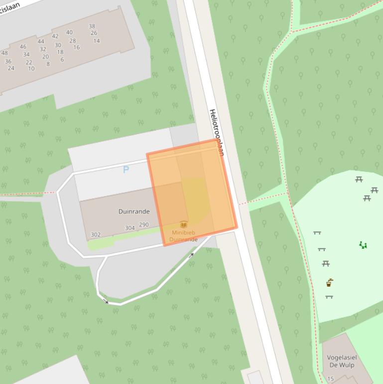 Kaart van postcodegebied 2555MG.