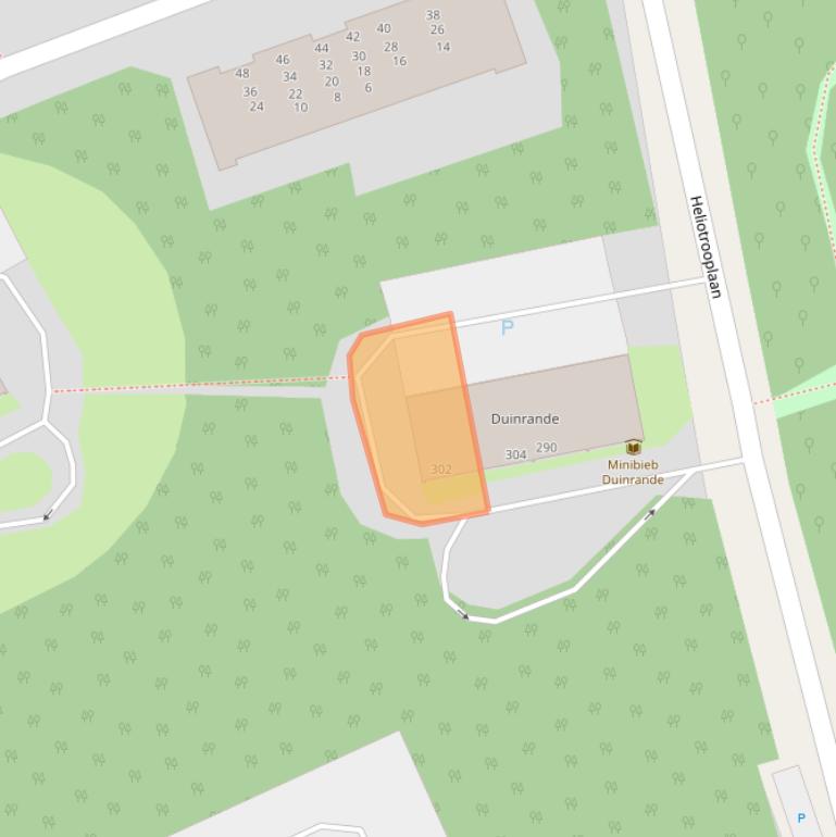 Kaart van postcodegebied 2555MJ.