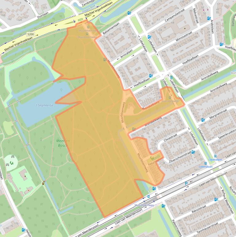 Kaart van postcodegebied 2555NB.