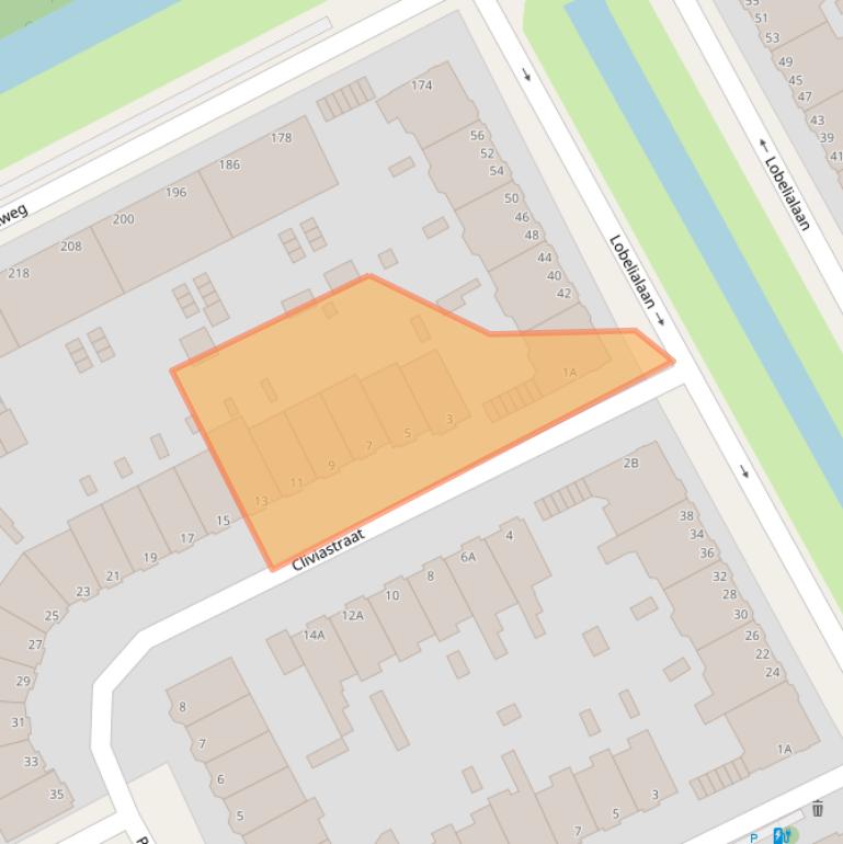 Kaart van postcodegebied 2555NM.