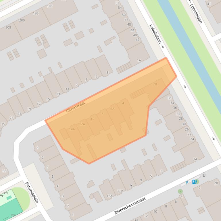 Kaart van postcodegebied 2555NP.