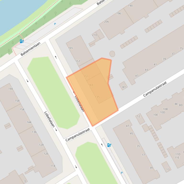 Kaart van postcodegebied 2555PE.