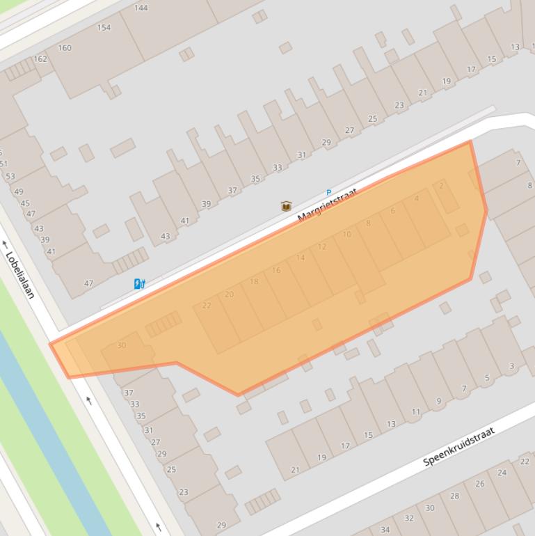 Kaart van postcodegebied 2555PW.