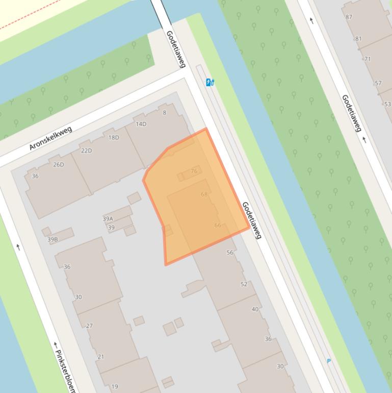 Kaart van postcodegebied 2555RX.