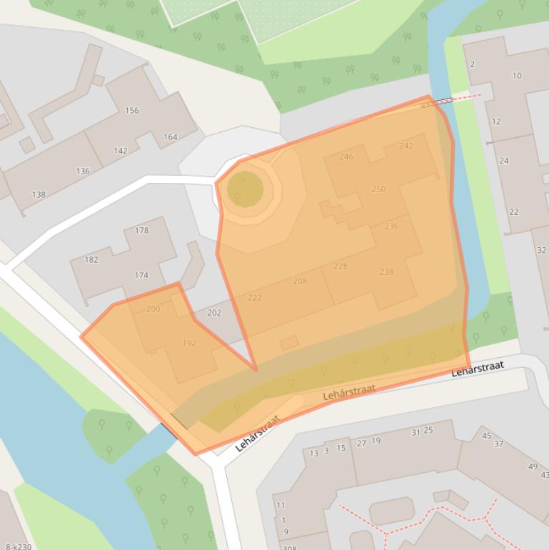 Kaart van postcodegebied 2555SW.
