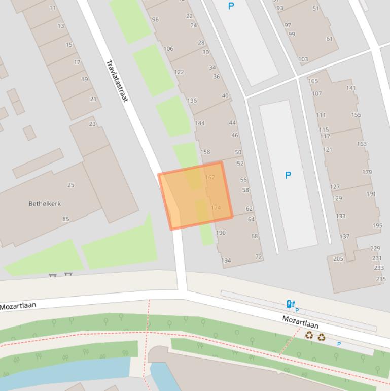 Kaart van postcodegebied 2555VK.