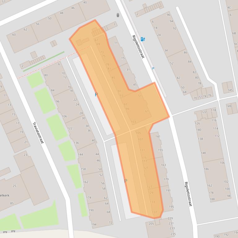 Kaart van postcodegebied 2555VN.