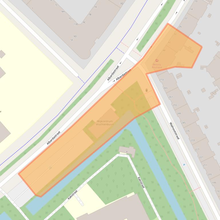 Kaart van postcodegebied 2555XS.