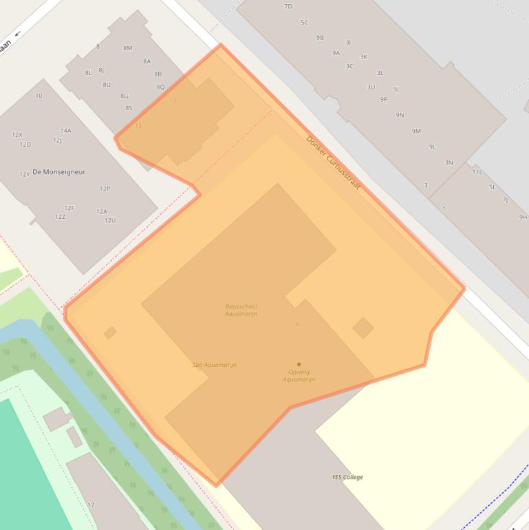 Kaart van postcodegebied 2555XW.