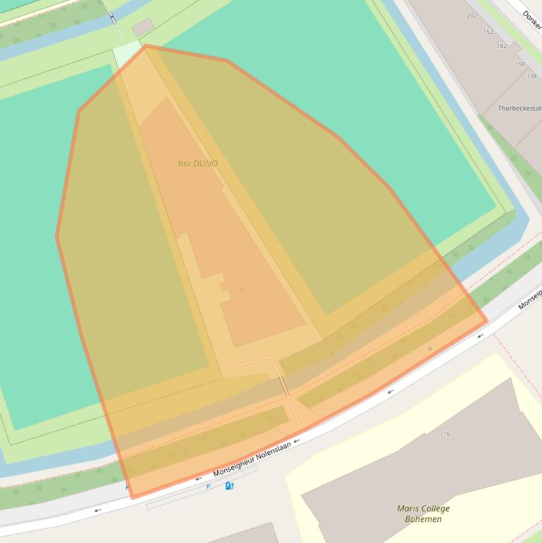 Kaart van postcodegebied 2555XX.