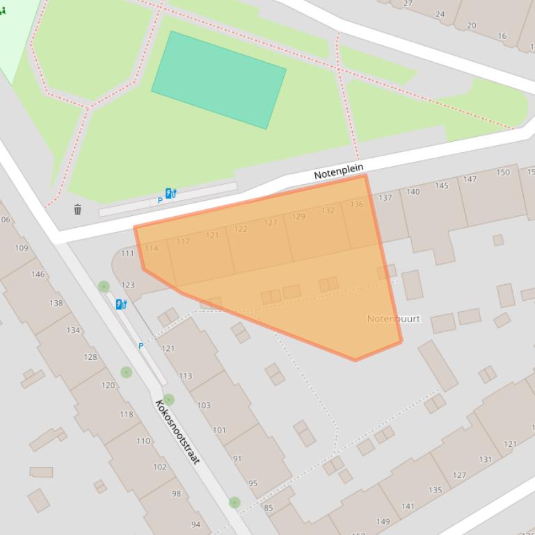 Kaart van postcodegebied 2555ZX.