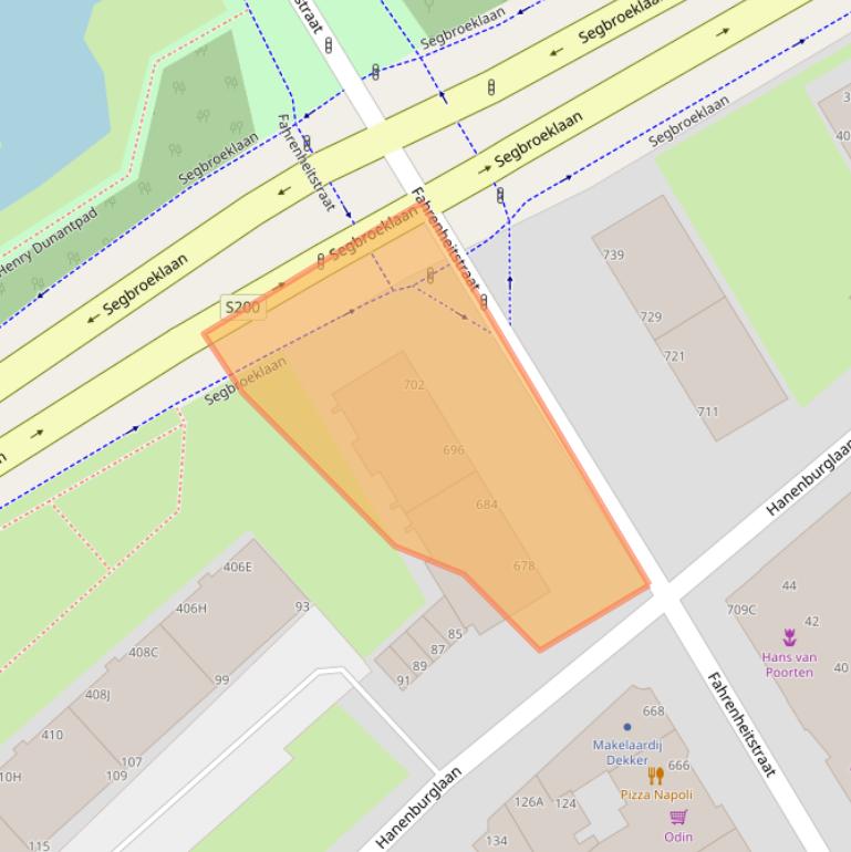 Kaart van postcodegebied 2561DM.