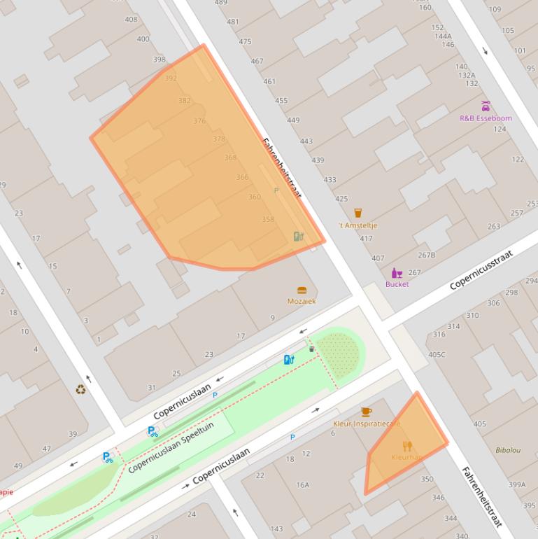 Kaart van postcodegebied 2561EM.