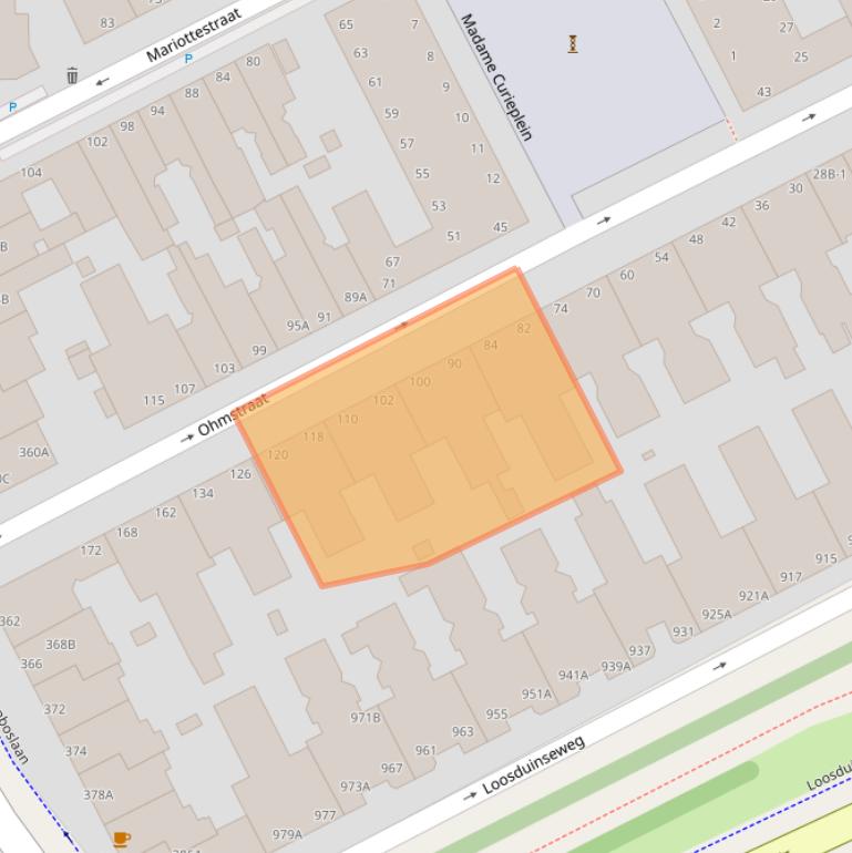 Kaart van postcodegebied 2561SH.