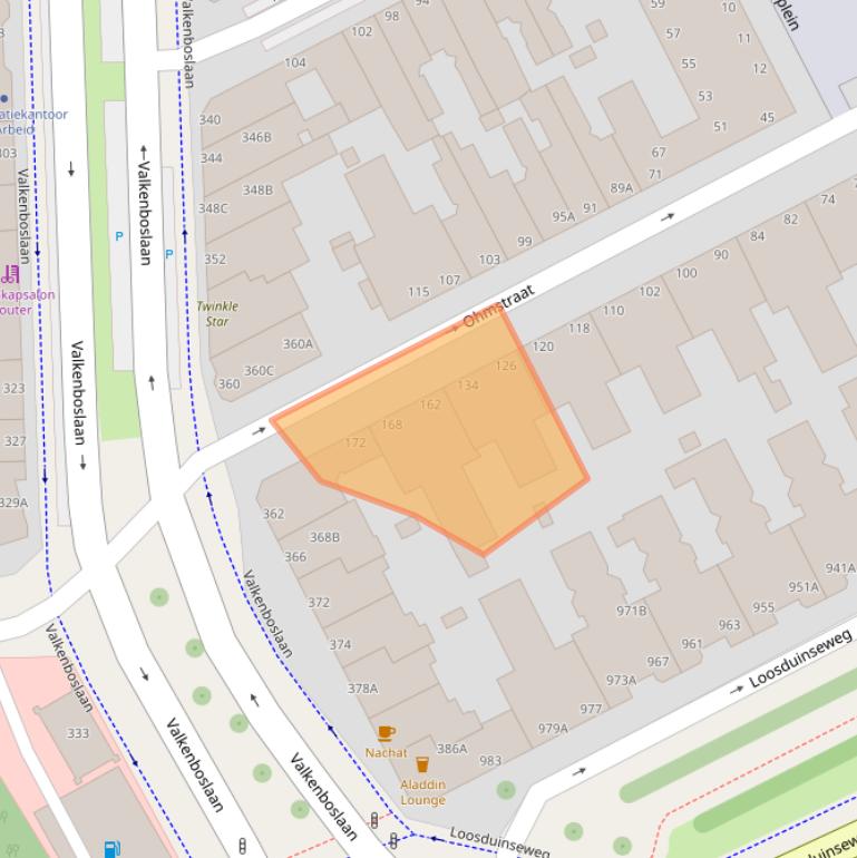 Kaart van postcodegebied 2561SJ.