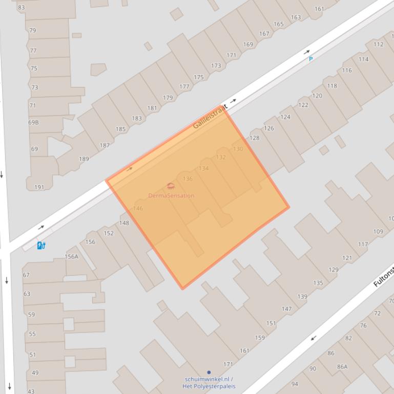 Kaart van postcodegebied 2561TK.