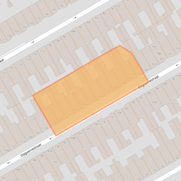 Kaart van postcodegebied 2561TP.