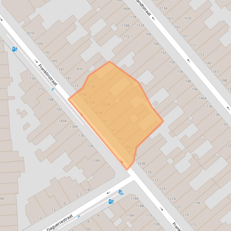 Kaart van postcodegebied 2562CD.