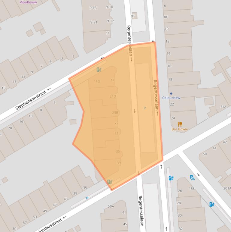 Kaart van postcodegebied 2562CM.