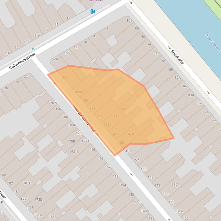 Kaart van postcodegebied 2562GC.