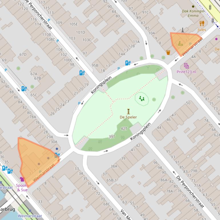Kaart van postcodegebied 2562GM.