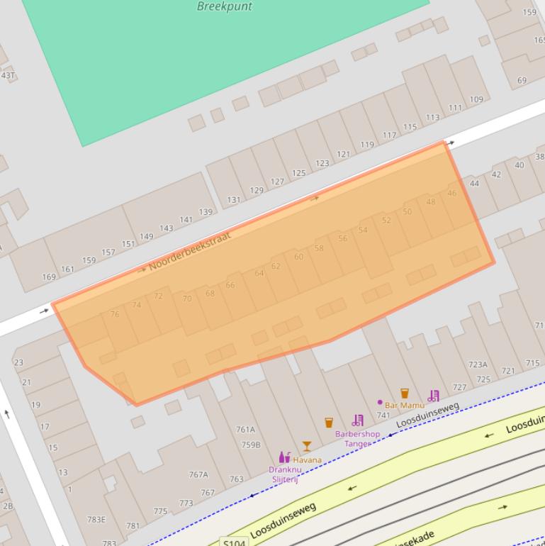 Kaart van postcodegebied 2562PE.