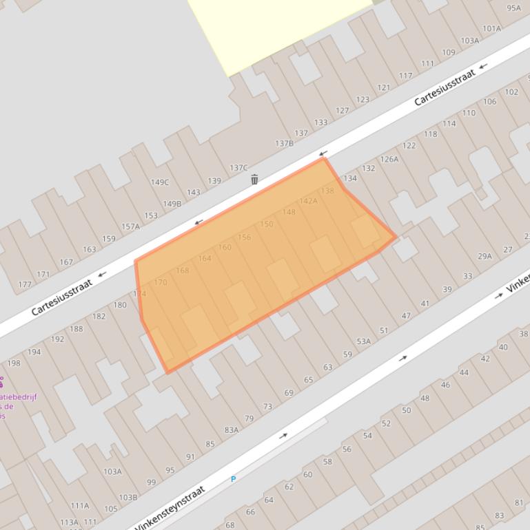 Kaart van postcodegebied 2562SN.