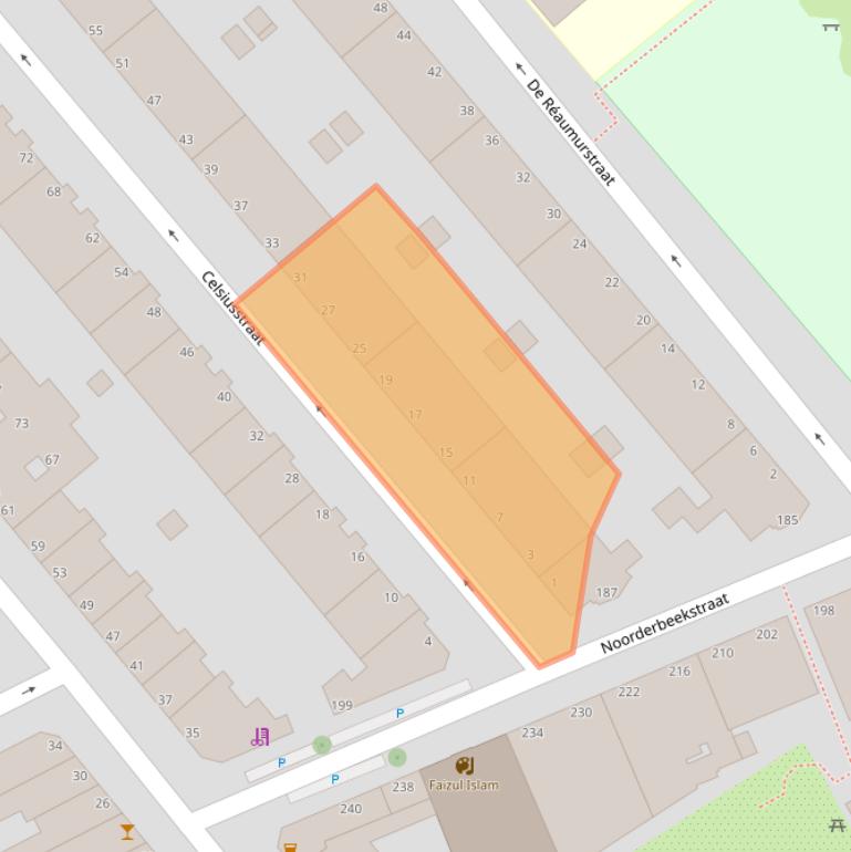 Kaart van postcodegebied 2562TA.